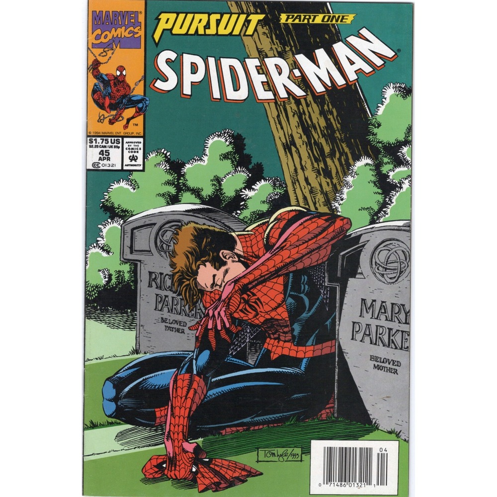 Spider-Man #45 Pursuit Part One Marvel Comics 1994 Newsstand Edition Tom Lyle
